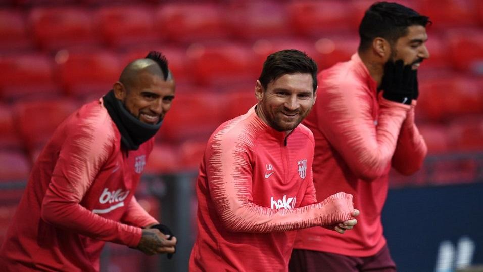 Vidal, Messi, Suarez - Manchester United have a tough job against them